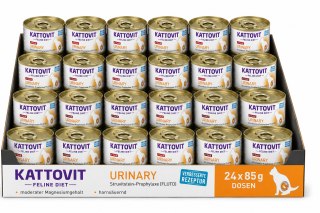 Zestaw Kattovit Urinary Cielęcina na układ moczowy 24x185g