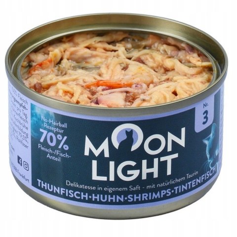 Zestaw MOONLIGHT Nr3 TUŃCZYK KURCZAK KAŁAMARNICA 12x80g smakowita
