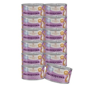 Zestaw - PEERO Jagnięcina - karma mokra dla kotów PERROland CATering 12x185g