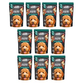 Zestaw Pan Mięsko Karma Dla Psa Gulasz Wołowo-Wieprzowy 10x150g