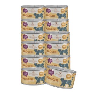 Zestaw Perro CATERING karma dla kotów Królik 12 x 185g