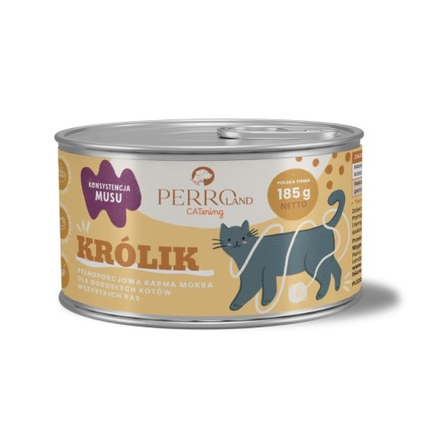 Zestaw Perro CATERING karma dla kotów Królik 12 x 185g