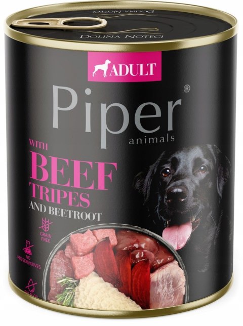 Zestaw Piper z żołądkami wołowymi i burakiem dla psa 12x800g