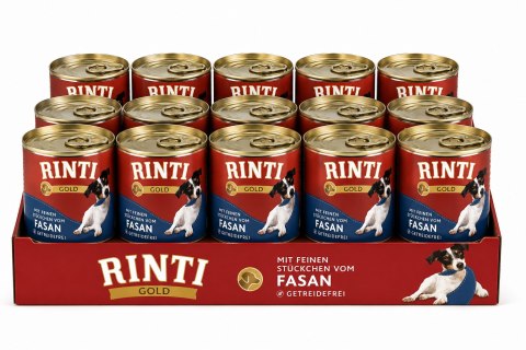 Zestaw Rinti Gold Bażant puszka 12x185 g