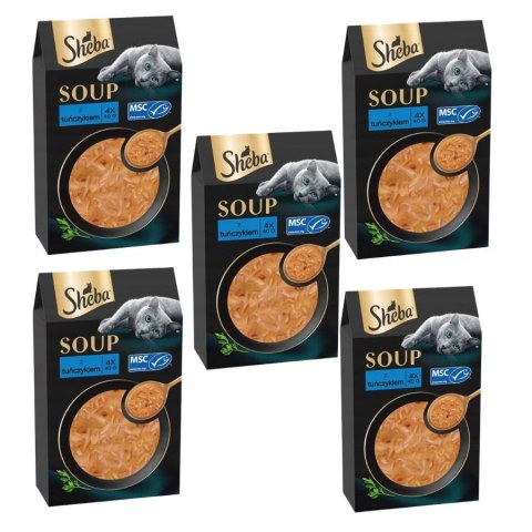 Zestaw Sheba Soup Tuńczyk 20x40g wyborne kawałeczki w bulionie