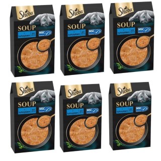 Zestaw Sheba Soup Tuńczyk 24x40g wyborne kawałeczki w bulionie