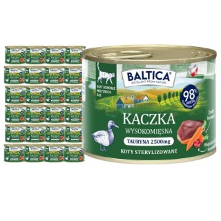 Zestaw dla kota BALTICA kaczka monobiałkowa 24x185g