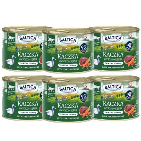 Zestaw dla kota BALTICA kaczka monobiałkowa 24x185g