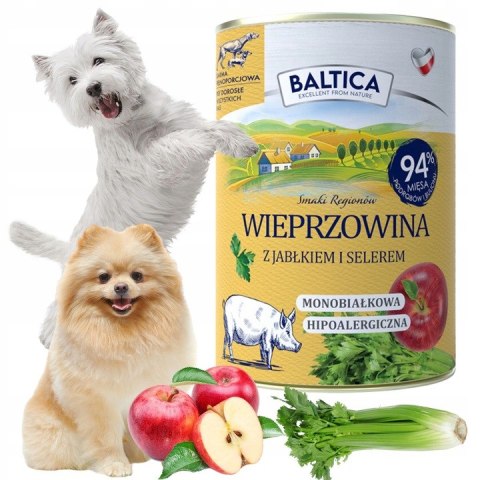 BALTICA 12X400 ZESTAW PUSZEK ULUBIONE SMAKI DZICZYZNA WOŁOWINA WIEPRZOWINA GĘSINA