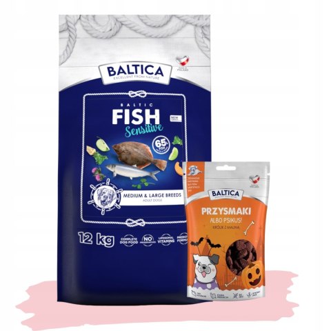 BALTICA BALTIC FISH SENSITIVE 12KG + PRZYSMAKI