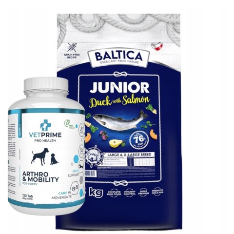 BALTICA JUNIOR DUCK & SALMON 12KG KACZKA Z ŁOSOSIEM karma dla szczeniąt