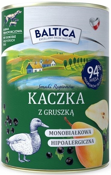 BALTICA MIX SMAKÓW KOZINA SARNINA JELEŃ KACZKA BAŻANT 24X400