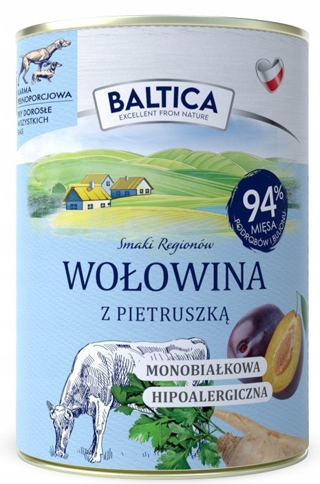 BALTICA MIX SMAKÓW KOZINA SARNINA JELEŃ KACZKA BAŻANT 24X400