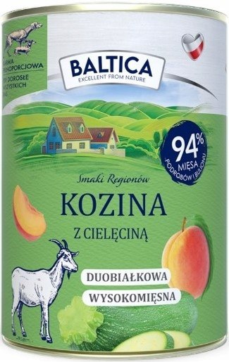 BALTICA MIX SMAKÓW KOZINA SARNINA JELEŃ KACZKA BAŻANT 6X400
