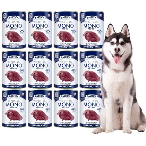 BALTICA NUTRACEUTIC VENISON KARMA DLA PSA DZICZYZNA 12x 400G