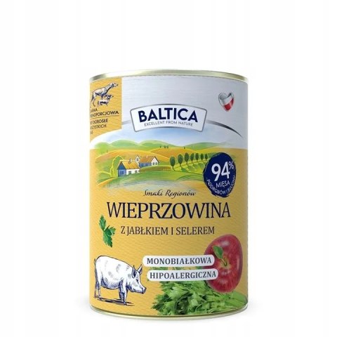 BALTICA PUSZKI MIX SMAKÓW JAGNIĘCINA KACZKA KRÓLIK INDYK GĘSINA 12x400