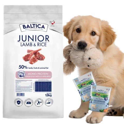 Baltica Junior Lamb&Rice 12kg + próbka