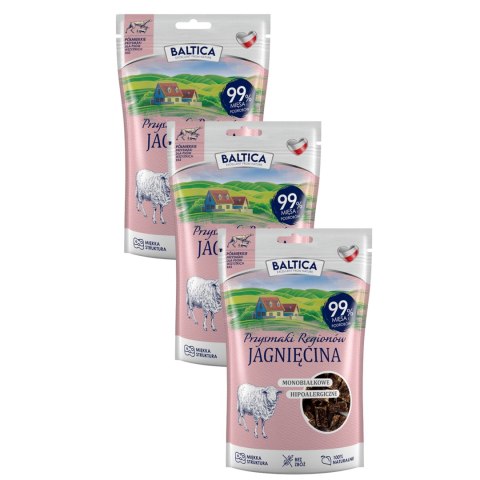 Baltica półmiękkie przysmaki dla psów z jagnięciny 3X80g