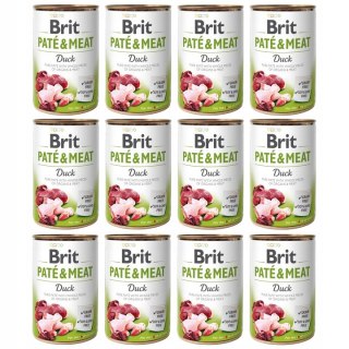 Brit PATE MEAT DUCK 12X400