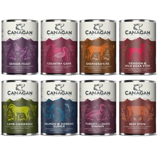 Canagan Karma Mokra dla Psa Zestaw 8x400g Mix Smaków Bezzbożowa