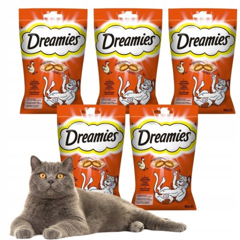 DREAMIES ZESTAW PRZYSMAKÓW kurczak DLA KOTA 5X60G Smaczki dla kota