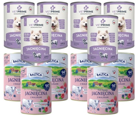 KARMA MONOPROTEINOWA JAGNIĘCINA 12X400 BALTICA VETPRIME