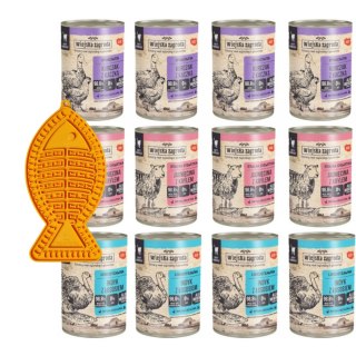 Karma dla kota Wiejska Zagroda Mix smaków 12x400g + gratis