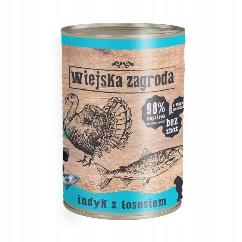 Karma dla kota Wiejska Zagroda Mix smaków 24x400g kurczak z kaczką indyk