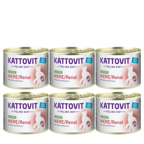 Kattovit Niere Renal Dieta nerkowa Indyk puszka 6x185 g