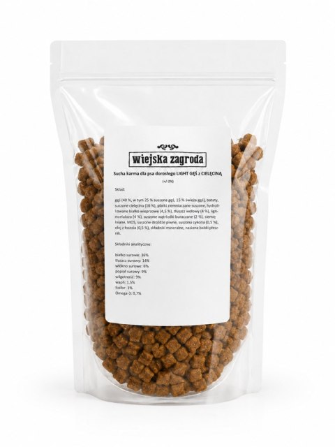 NA WAGĘ Wiejska Zagroda Light Gęś z cielęciną 1kg