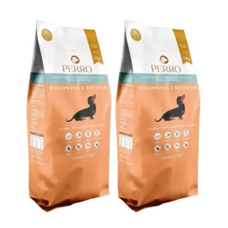 PERRO Wołowina z Batatami dla małych ras 2x3 kg SUCHA KARMA
