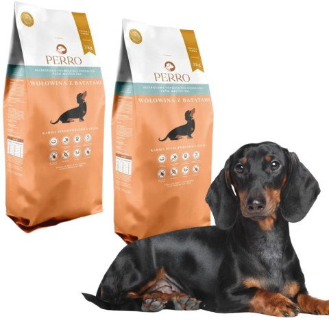 PERRO Wołowina z Batatami dla małych ras 2x3 kg SUCHA KARMA