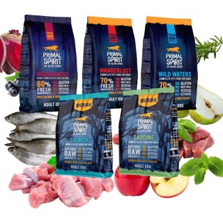PRIMAL SPIRIT MIX SMAKÓW ZESTAW PRÓBNY IBERIAN 5X1KG WILD