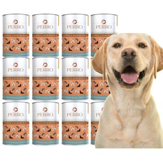 Perro Dorsz Z marchewką dla psów dorosłych 12X410g MONOBIAŁKOWA DLA ALERGIKA