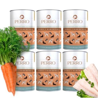 Perro Dorsz Z marchewką dla psów dorosłych 6X410g MONOBIAŁKOWA DLA ALERGIKA