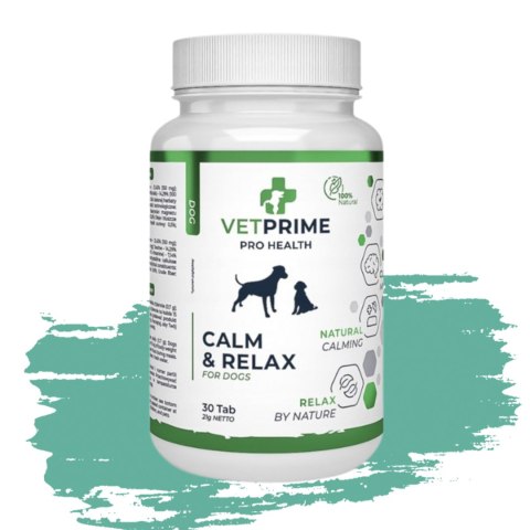 VETPRIME CALM & RELAX 30 suplement na uspokojenie dla psa