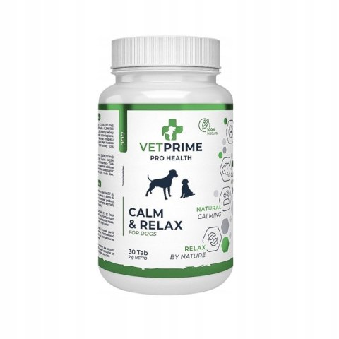 VETPRIME CALM & RELAX 30 suplement na uspokojenie dla psa