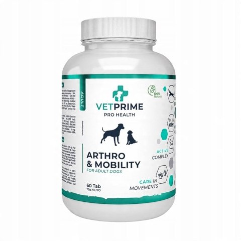 VETPRIME SALMON ELITE OIL Olej z łososia 1000ML Arthro Mobility 60tab