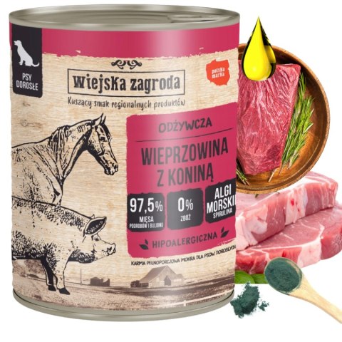 WIEJSKA ZAGRODA WIEPRZOWINA Z KONINĄ 800 g