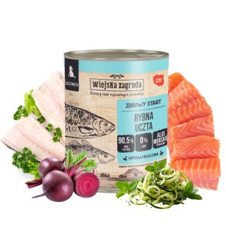 Wiejska Zagroda Karma Mokra dla Psa Rybna Uczta Szczeniak 800g