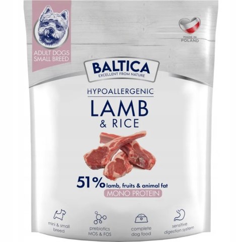 ZESTAW BALTICA ADULT Lamb & rice / Jagnięcina z ryżem S 3X1KG MAŁE RASY