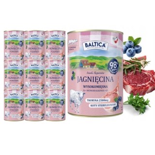 ZESTAW BALTICA SMAKI REGIONÓW Kot dorosły Jagnięcina 12x400g