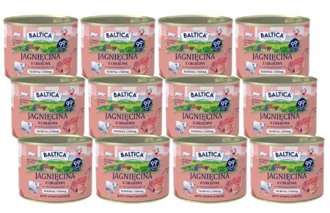 ZESTAW BALTICA SMAKI REGIONÓW Kot dorosły Jagnięcina z cielęciną 12X185g