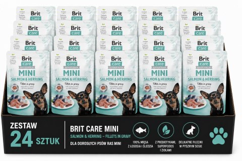 ZESTAW Brit Care Mini Pouch Herring 24X85g