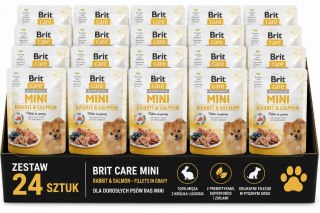 ZESTAW Brit Care Mini Pouch Rabbit & Salmon 24X85g