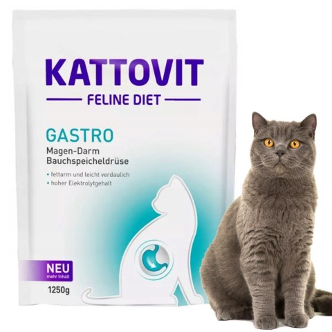 ZESTAW Kattovit Gastro sucha karma układ pokarmowy 3 X 1250g