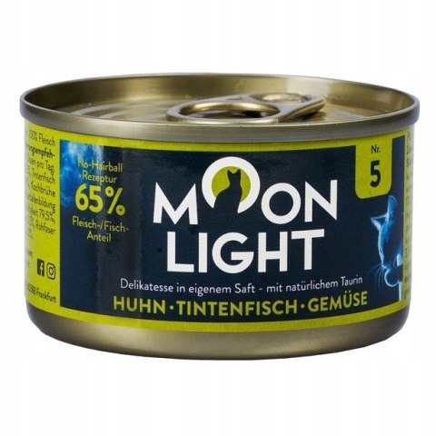 ZESTAW MOONLIGHT Nr5 DLA KOTA KURCZAK KAŁAMARNICE MARCHEW DYNIA 10X80g