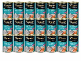 ZESTAW Miamor Vitaldrink tuńczyk dla wybrednych kotów 24x135ML