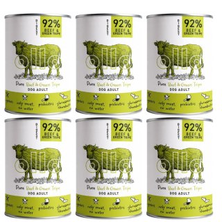 ZESTAW OLLO Pure Wołowina i Żwacze 6 X 400g