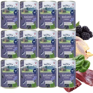 Zestaw - BALTICA Smaki Regionów Bażant z sarniną 12x400g
